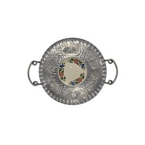 Shenandoah Ware‎ Morning Glory With Cromwell Hand Hammered Wrought Aluminum Tray